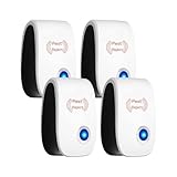 Zur Vertreibung von Milben, Flöhe, Bettwanzen & Mücken, 10 Meter Wirkungsradius, 24/7 Schutz für Mensch & Tier (4)