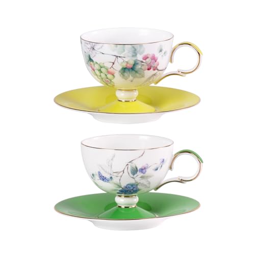 KAMMAK Espresso Cups with Fruit Pattern