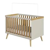 PEROBA - Berço Peroba Sky Vira Mini Cama Off White/Amêndoa Infantil