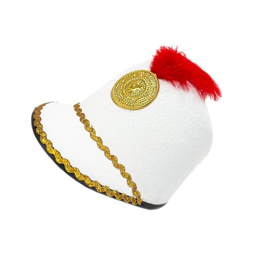 Sombrero de soldado de juguete, ajustable, para cosplay, ropa de festival, disfraz de banda de marcha, accesorio de fiesta, estilo uniforme de juego de rol, sombrero de estilo uniforme para otoño