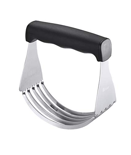 Orblue Gebaksnijder, Hoogwaardige Deegmixer met 5 Stevige Messen Gemaakt van Hoogwaardig Roestvrij Staal (zwart-groot)