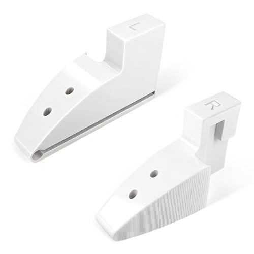 Portabotellas blancas para Liebherr Frigorífico Set Izquierda Derecha 2 Piezas Soporte de Puerta Flaschenfach Halter Pieza de Repuesto Apto para 7426772 7433698 9193353 Montaje en Tapa Estable