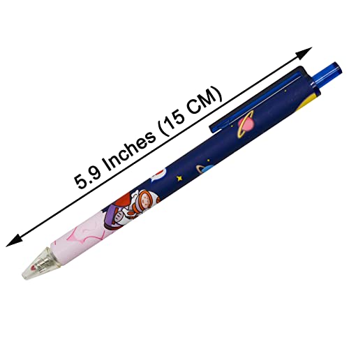 Maydahui 30 bolígrafos retráctiles Spaceman tinta negra miniatura 2