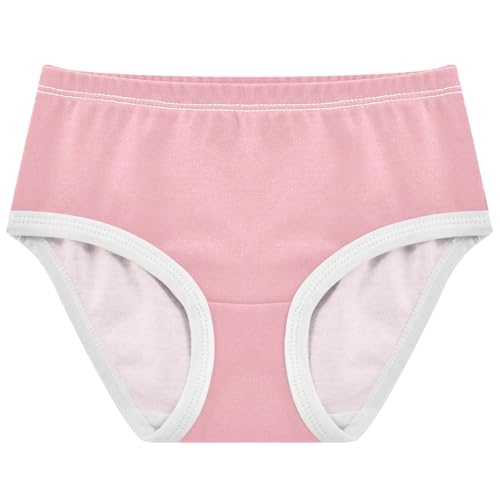 Joisal Cotton Girls Underwear Toddler Rose Light Pink Panties for Girl Print Briefs Girls Undies 2t