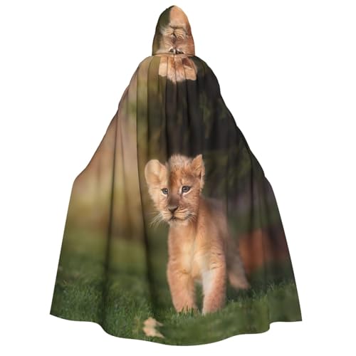 Cape à capuche lion adulte pour vos soirées Halloween et cosplay