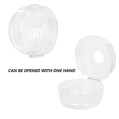 12 Pack Gas Stove Knob Covers for Child Safety, Baby Oven Lock Kitchen Safety Guards, Baby Stove Guards Child Proof Knob Covers, Clear Stove Guard Stove Top - Thumbnail 3