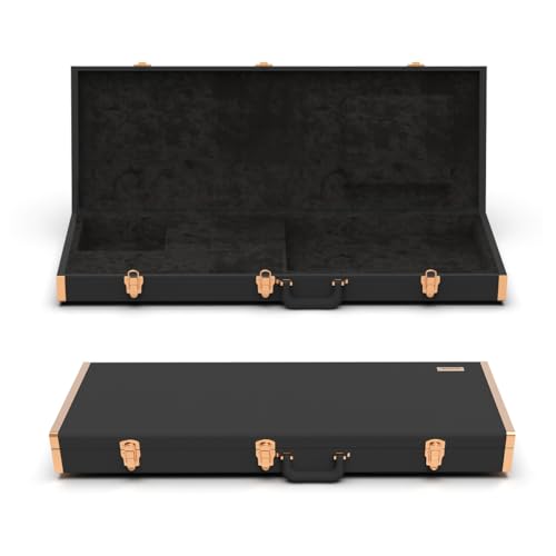 Renoster Electric Guitar Hard Case with Lock, For Fender Ibanez ESP PRS and Standard Size Guitar...