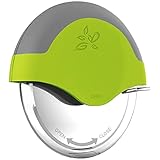 DECOSTYLE, Green Pizza Cutter Wheel with Protective Blade Cover, improved, Super Sharp, Easy To Use...