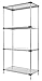 Vestil SSS-1836 Stainless Steel Shelving with 4 Adjustable Shelves, 36" Length, 18" Width Shelf, 74" Height, 600 lbs Capacity per Shelf