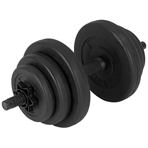 ECD Germany Juego de 2x Mancuernas 10kg Cover