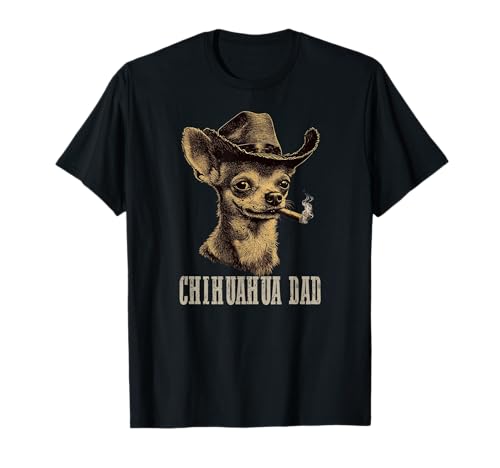 Mens Chihuahua Dog Vintage Best Chihuahua Dad Father's Day T-Shirt