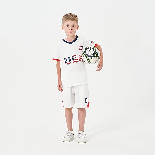 Image of Youth Soccer Jersey Boys Girls- Breathable Lightweight Football Training Shirt for Kids (Infant-Youth Sizes)