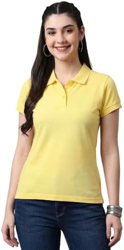 Wear Your Opinion Womens Polo Collar Neck T-Shirt Top (Design: Solid)