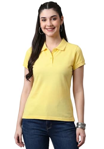 Image of Wear Your Opinion Womens Polo Collar Neck T-Shirt Top (Design: Solid)