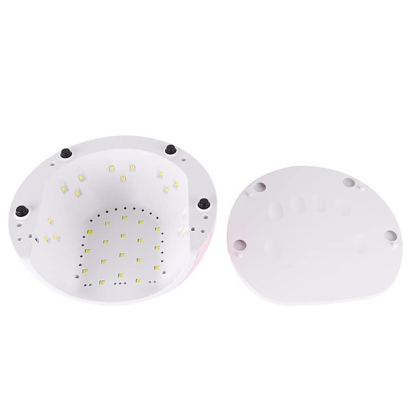 FAXIOAWA Lampada per Unghie UV LED, Luce per Unghie Gel per Smalto per Unghie 72W Essiccatore UV con 4 Timer (Colore : Rosa)