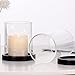 GLS Crystal Hurricane Candle Glass Cylinder, Open Both Ends Lamp Shade, Multiple Size Choices - Diameter 2.5