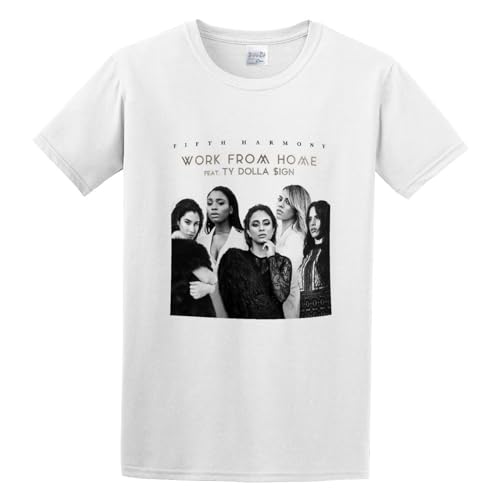 Fifth Harmony Work from Home Ty Dolla T Shirt Men Tops Tee White M Fifth Harmony Work from Home Ty Dolla T Shirt Men Tops Tee White M