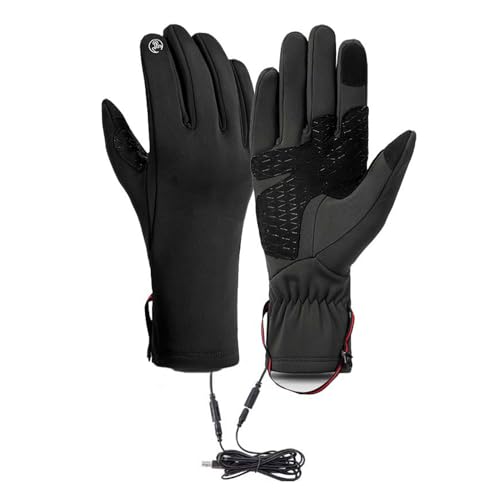Guantes térmicos eléctricos USB de mujer con tecnología táctil e impermeable