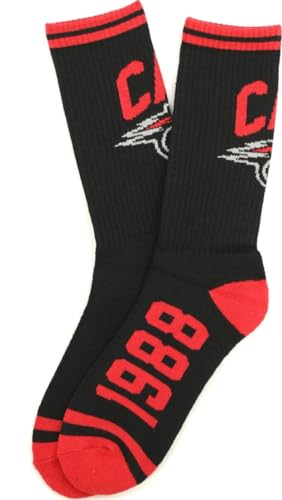 Big Boy Clark Atlanta Panthers S5 Mens Athletic Socks [Black] - ID#63941