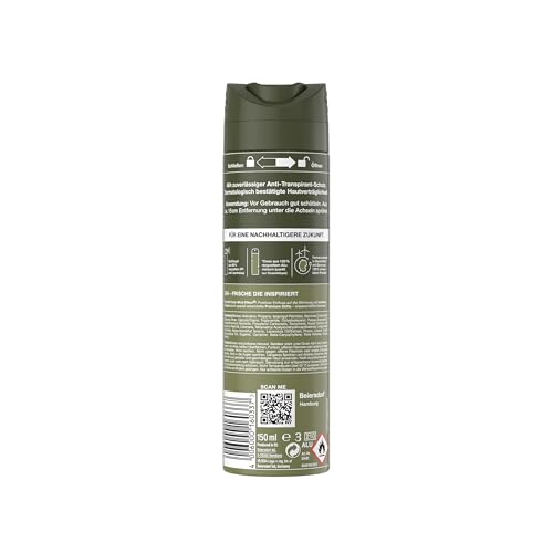 8X4 Men Wild Oak Deospray, Deodorant für Männer mit maskulin-holzigem Duft, Sprühdeo mit zuverlässigem 48h Anti-Transpirant-Schutz (150 ml)