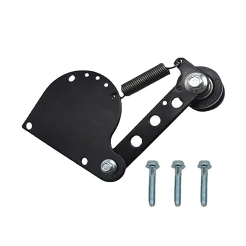 Ajustador de cadena de motocicleta Tensor de cadena con resorte mejorado, fijación rápida, acero y plástico, para motores 49 cc, 66 80(Black)