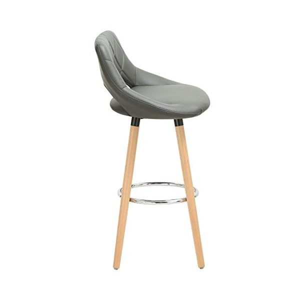 WOLTU Breakfast Kitchen Counter Bar Stools Set of 2 pcs Soft Seat #1198 - Image 5