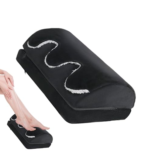 Feet Rest for Under Desk - Adjustable Heights Leg Supports Pillow | Desk Foot Stool with Warm Pocket | for Living Room Bed Study Kitchen Home Dorm Workplace