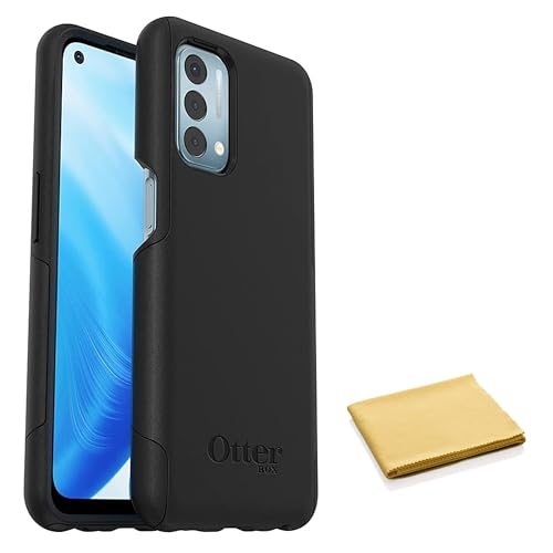 Coque OnePlus Nord N200 5G OtterBox Commuter noire avec son chiffon