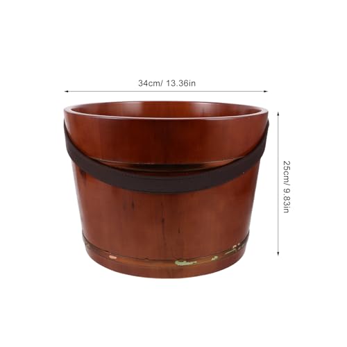 Balde de Madera para Pies KICHOUSE portátil y profundo miniatura 2