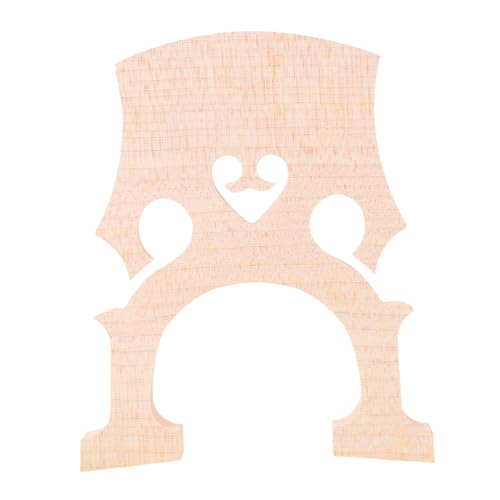 Milisten Maple Cello Bridge Crafted Compatible with Cellos Enhances Sound with Beautiful Wood Grain Finish