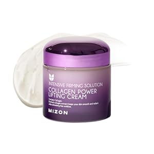 [Mizon] Collagen Power Lifting Cream (75ml) Day and Night Anti-Aging and Intensive Moisturizing, 75% Marine Collagen, Reduce Fine Lines and Age Spots, Korean Skin Care
