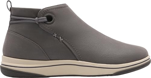 Clarks Clarks Women’s Breeze Derby CloudSteppers Lightweight Ankle Booties, Dark Grey, 7.5