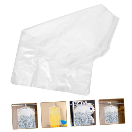 Clothes Storage Bag 25pcs Plastic Covers Garment Bag Dustproof Portable Lightweight for Laundry Travel Home2