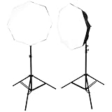 Westcott D5 2-Light LED Octabox Complete Lighting Kit - Great for Product & Portrait Photography and Video Content Creation
