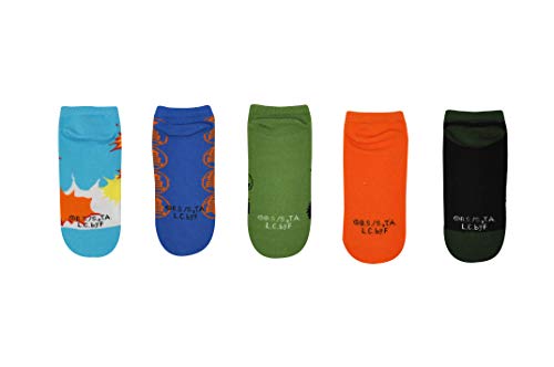 Everything Legwear Dragon Ball Z Super Socks Gifts (5 Pair) - (1 Size) DBZS Shenron Low Cut Socks Women & Men's3