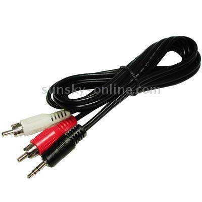 DONG Normal Quality Jack 3.5mm Stereo to RCA Male Audio Cable, Length: 1.5m Durable