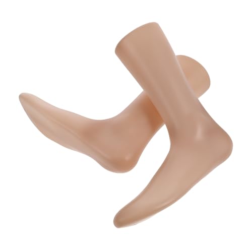 Cabilock Plastic Foot Mold for Shoes Fake Foot for Sock Mannequin Model 2pcs Pack