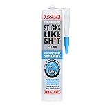 EVO-STIK Sticks Like Sh*t Waterproof Sealant Clear - 290ml - All-Purpose - Mould resistant