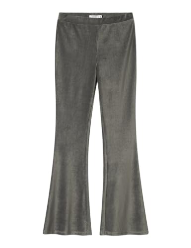 Pantalon en tissu fille idéal pour l'école et les sorties en vert mulled basil