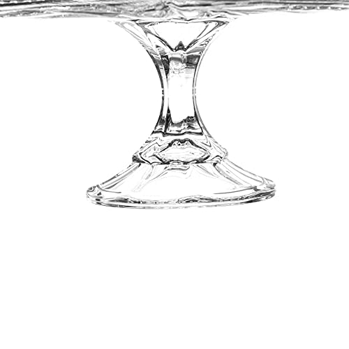 Prato para Bolo Catavento Pedestal em Cristal - 31 cm