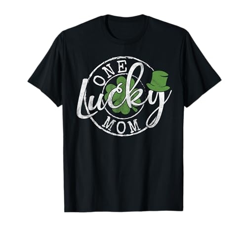 Lustige Mutter mit irischem Kleeblatt St. Patrick's Day T-Shirt