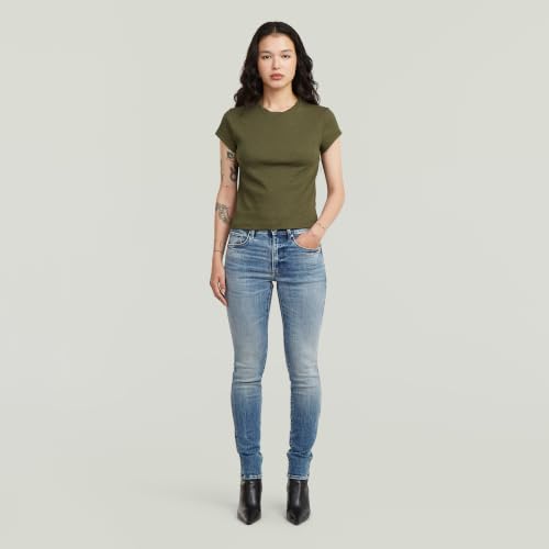 G-STAR Damen 3301 Skinny Jeans, Blau (Faded Blue Halite D05175-C051-H914), 33W / 30L – Ansicht 4