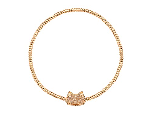 Kendra Scott Grayson Cat Stretch Bracelet Rose Gold Sand Drusy One Size