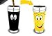 Magic Coffee Mugs Travel Mug Heat Sensitive Color Changing Stainless Steel Coffee Mug | Funny Coffee Cup | Funny Smiley Face Thermos 16-ounce