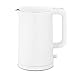 Produktbild FRF Wasserkocher- Edelstahl Doppelschicht Weiß Wasserkocher, Haushalt Schlafsaal Wasserkocher Isolation Pot (Farbe : Weiß, größe : 21.6x15.2x25.2cm)