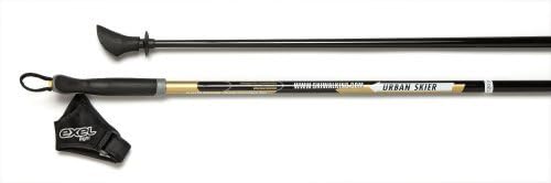 EXEL - Bastones nórdicos para caminar, 32 tamañoslongitudes. Bastones ligeros y duraderos de carbono de 1 pieza que no se pliegan. Correas de marcha