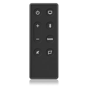 Replacement Remote Control for Bose Soundbar Series II 418775 410376 431974 845194, Ergonomic TV Sound System Remote Control, for Children Adults Elderly (Black)
