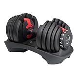 【JAPAN BRAND】 TOPFILM ダンベル 可変式 可変式ダンベル 24kg 40kg 【信頼と実績】 (24kg×1個【BLACK × RED】)
