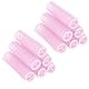 CPJJ Lockenwickler, Lockenwickler Klein, Haarwickler, Lockenwickler Selbsthaftend, Haftwickler Rosa15mm, 12 Stück
