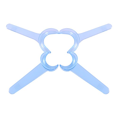 SUPVOX 8er Set Dentalinstrumente für Zahnbehandlung Wangenspreizer Mundsperrer mit T Form Design Hilfsmittel Transparenter Lippenspreizer Professionelle Zahnaufhellung in Blau